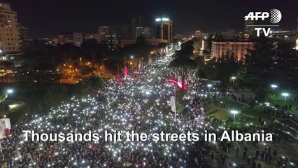 Thousands take to street in Albanian judge row