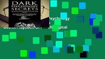 About For Books  Dark Psychology Secrets: The Narcissist s Secret Playbook Of Psychological