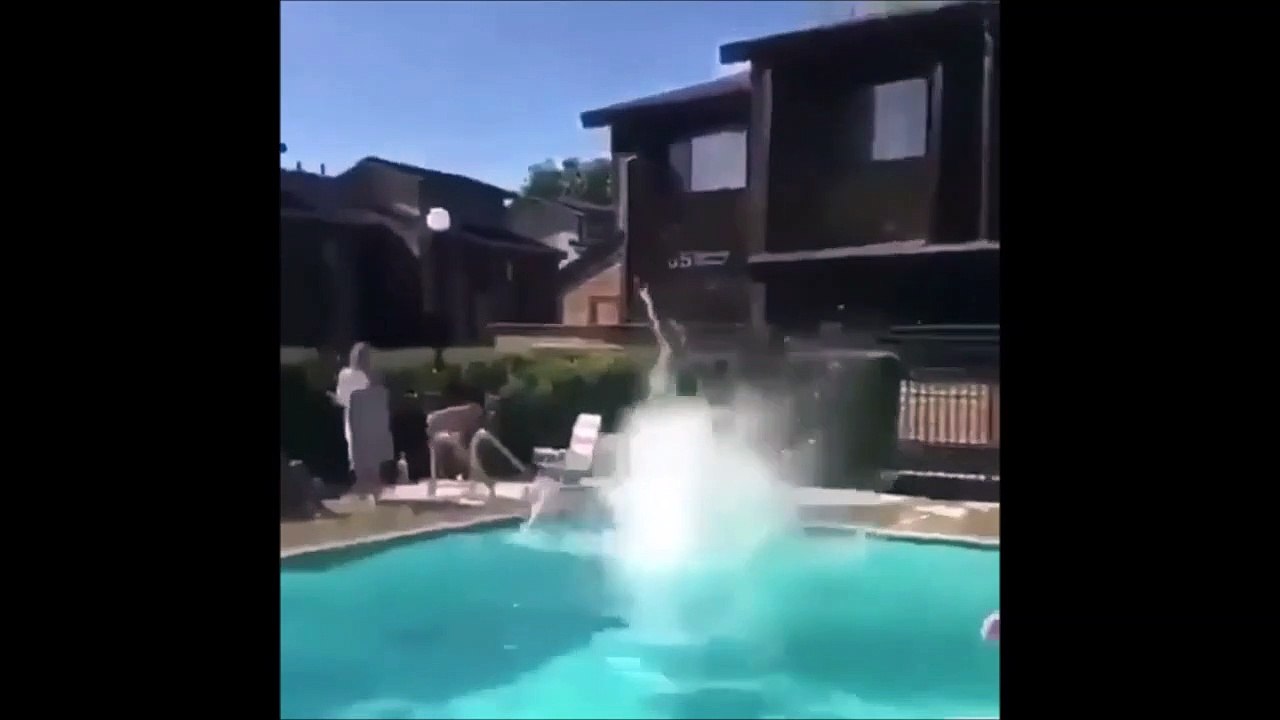 Il plonge du 3eme étage et frôle le drame