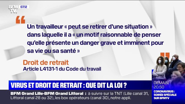 Coronavirus: que dit la loi au sujet du droit de retrait ?