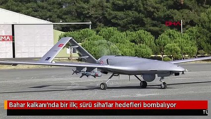 Bahar kalkanı'nda bir ilk; sürü siha'lar hedefleri bombalıyor