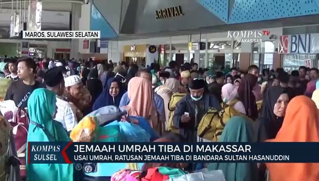 Suasana Haru Warnai Penyambutan Ratusan Jemaah Umroh SulSel