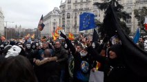 Manifestación de Policía Nacional y la Guardia Civil por la equiparación salarial.