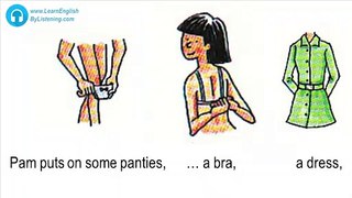 Everyday Activity English - Unit 5 Getting Dressed - A Woman