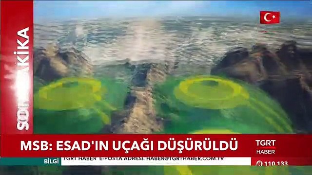 Rejime ait bir savaş uçağı düşürüldü!