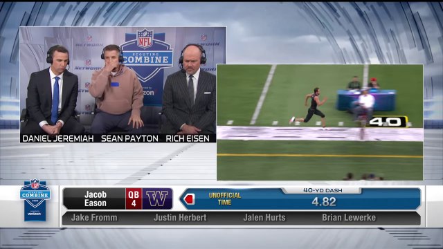 Quarterbacks Run the 40-Yard Dash at the 2020 NFL Scouting Combine - Dailymotion