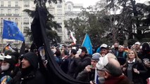 Manifestación por la equiparación salarial frente al Congreso