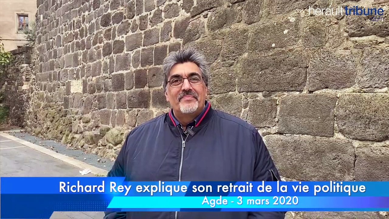 AGDE - Richard Rey explique les raisons de son retrait de la vie politique