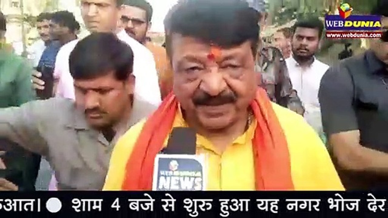 श्री पितरेश्वर हनुमान धाम में 'नगर भोज' में कैलाश विजयवर्गीय ने लिया व्यवस्था का जायजा