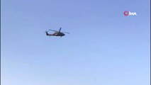 Sınırda helikopter hareketliliği