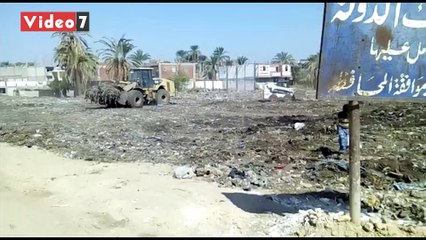 نقل مقلب القمامة الوسيط بديرمواس إلى الظهير الصحراوى الغربى فى المنيا