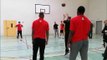 Des joueurs du Sluc Nancy à la prison de Nancy-Maxéville pour un tournoi de basket
