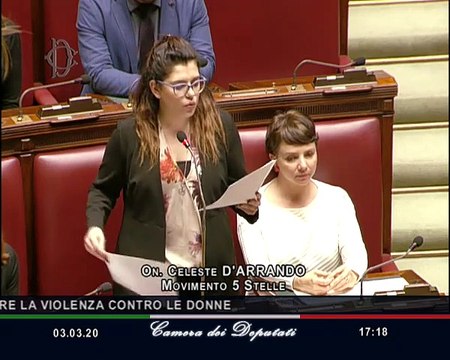 D'Arrando - Intervento su mozione per parità di genere e contrasto a violenza sulle donne (03.03.20)