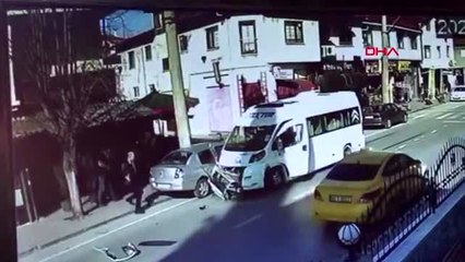 Sakarya kaza anı kameralara yansıdı