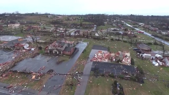 Au moins 19 morts et de gros dégâts après le passage d'une tornade dans le Tennessee