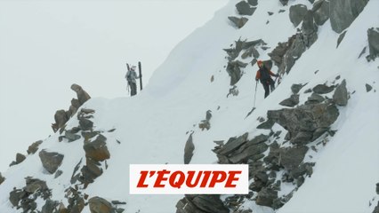 下载视频: Ducroz et Lamiche redécouvrent des lignes mythiques à Chamonix - Adrénaline - Ski freeride