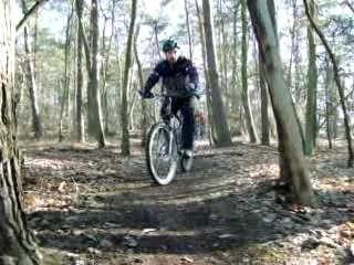 Travail de virages à VTT