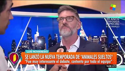 Luis Novaresio, tras el primer programa de Animales Sueltos: "Estoy contento"