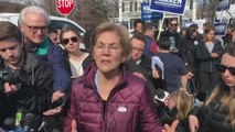 Elizabeth Warren votes in Cambridge, Massachusetts