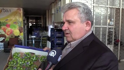 Antalya toptancı halinde yeşil eriğin kilosu 750 lira