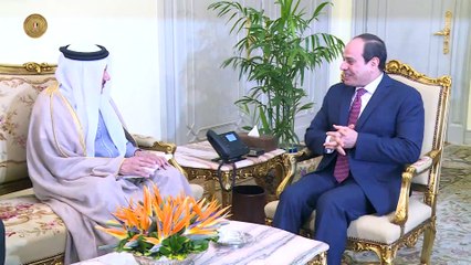 الرئيس السيسى يتلقى رسائل خاصه من ملك البحرين