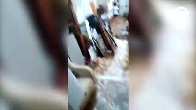 Grávida perde enxoval após ter casa alagada durante fortes chuvas em Cariacica