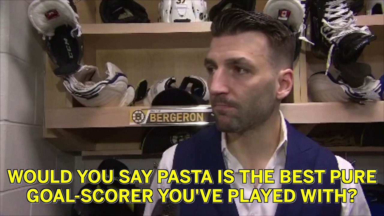 Patrice Bergeron Calls David Pastrnak Best Pure Scorer He's Played With
