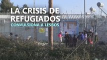 El rumor de poder salir de Lesbos recrudece la crisis de refugiados