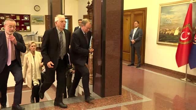 Bakan Akar, AB Komisyonu Başkan Yardımcısı Fontelles ve beraberindeki heyetle görüştü