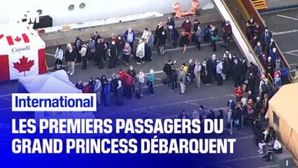 Coronavirus: les premiers passagers du paquebot "Grand Princess" ont pu débarquer dans le port d'Oakland