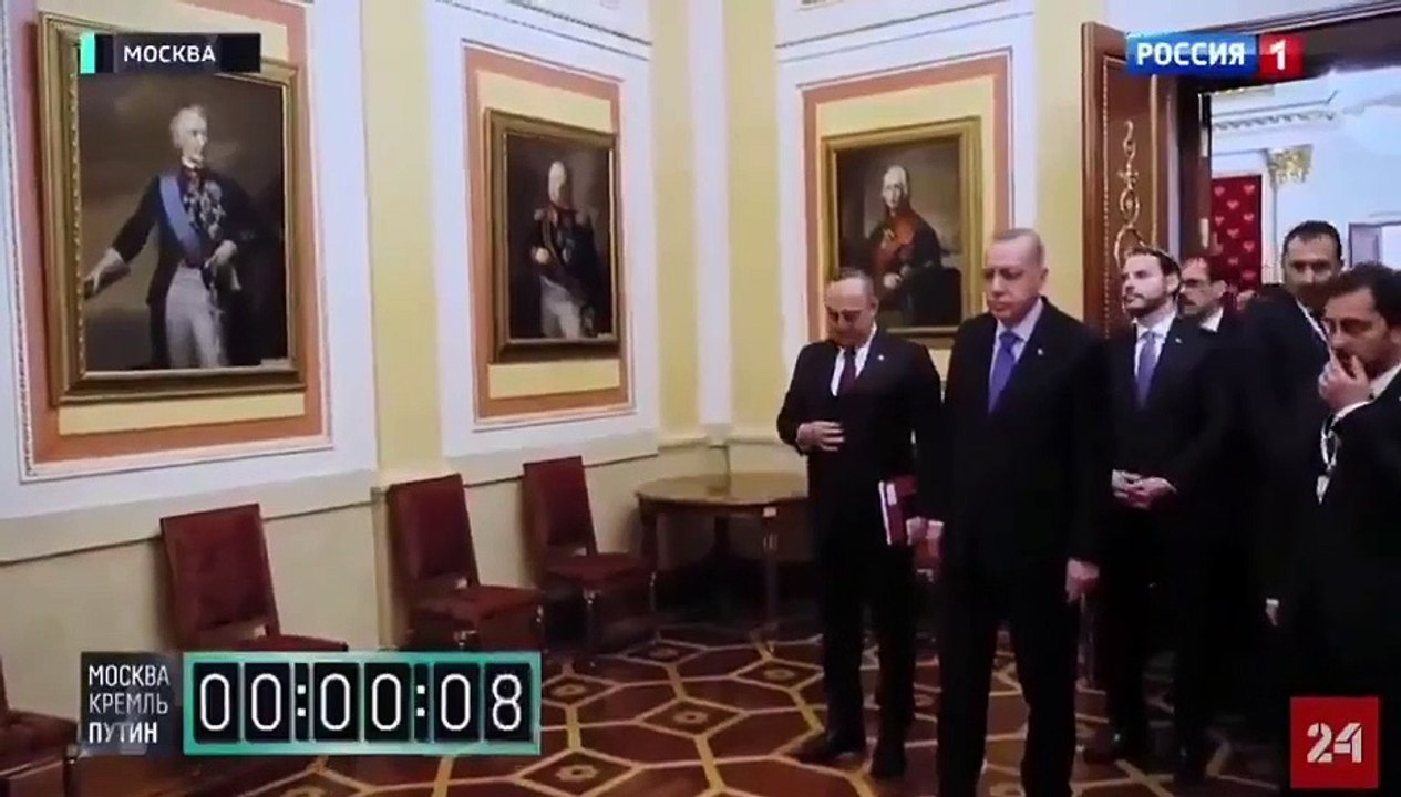Poutine humilie Erdogan 