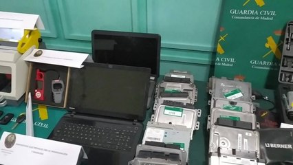 Objetos requisados en operación 'Aros Plata'