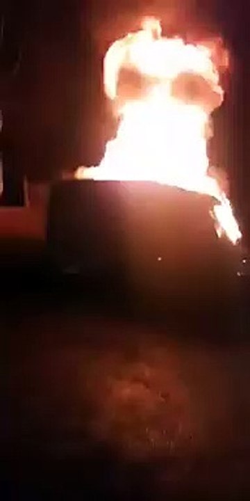 Caravan set alight in arson attack, in Dewsbury