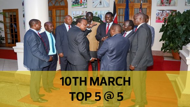 Top 5 @ 5: Uhuru-Rift governors BBI meet, Kenya's rare giraffe species killed, Nairobi Hospital's new boss