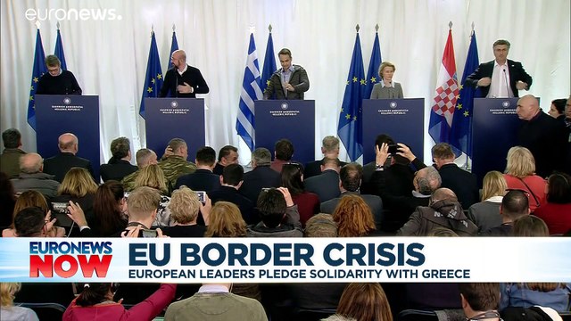 Greece is 'Europe’s shield’ in migrant crisis, says EU chief von der Leyen on visit to Turkey border