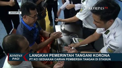 Скачать видео: Mulai Hari Ini, PT KCI Sediakan Cairan Pembersih Tangan di Stasiun