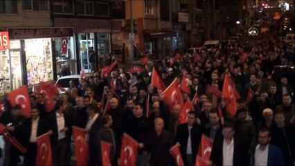 Manisa'da Vatan ve Bayrak yürüyüşü