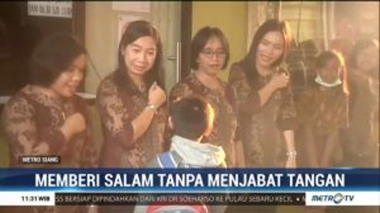 Cegah Penyebaran Corona, Sekolah Santo Markus Terapkan Salam Tanpa Jabat Tangan