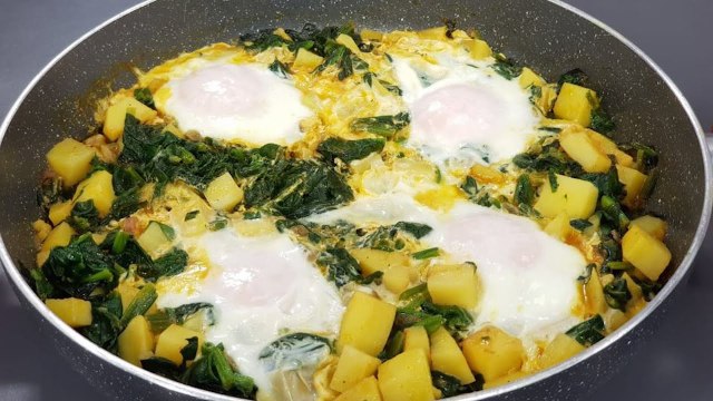 Rreze Dielli 02 Mars 2020 - Të Gatuajmë me Znj Vjollca P. 2 - Spinaq me patate dhe vezë