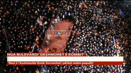 Ora 18:20- Meta mban fjalimin në podium/ Ja sa persona janë në shesh (PAMJE ME DRON)