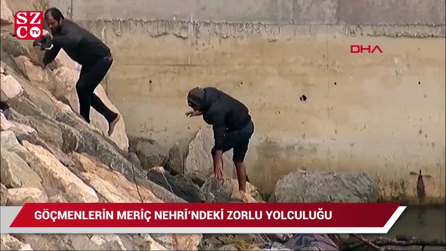 Göçmenlerin Meriç Nehri'ndeki zorlu ilerleyişi devam ediyor