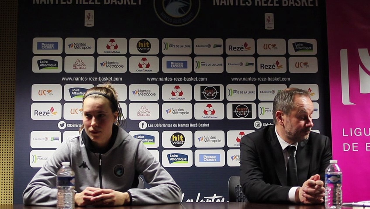 Conférence de presse après match Tarbes Antonia Delaere