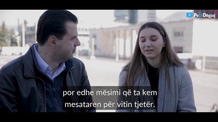 Report TV -Pas pyetjes provokative, Basha u bën premtimin studentëve