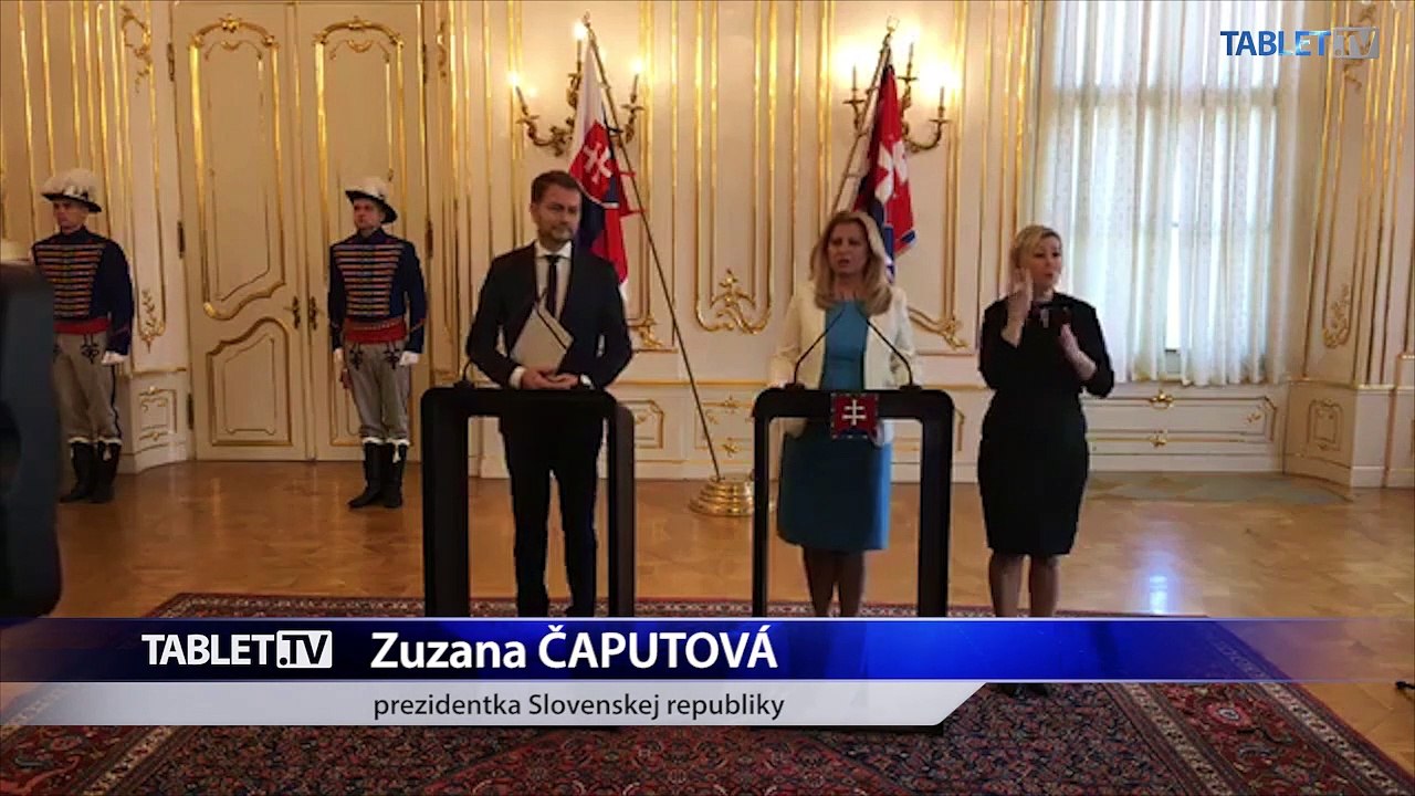 ZÁZNAM: Prezidentka Z. Čaputová poverila I. Matoviča zostavením vlády