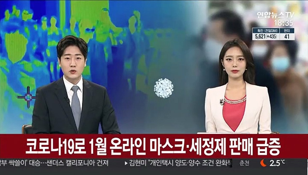 코로나19로 1월 온라인 마스크·세정제 판매 급증
