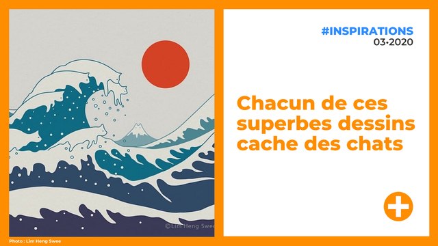 Chacun de ces superbes dessins cache des chats