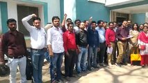 विदिशाः संविदा कर्मी और रोजगार सहायक संघ ने सौपा ज्ञापन
