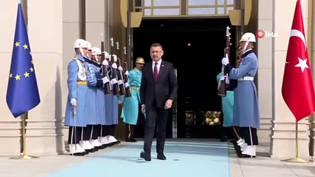 Cumhurbaşkanı Recep Tayyip Erdoğan, Avrupa Birliği Konseyi Başkanı Charles Michel’i Cumhurbaşkanlığı Külliyesi'nde kabul etti.
