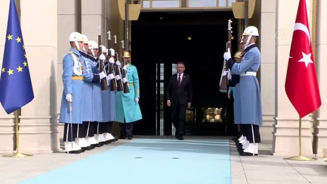 Cumhurbaşkanı Erdoğan, Avrupa Birliği Konseyi Başkanı Charles Michel'i kabul etti