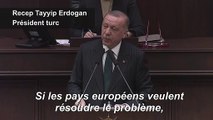 Erdogan : régler la crise migratoire passe par un soutien européen aux initiatives turques en Syrie